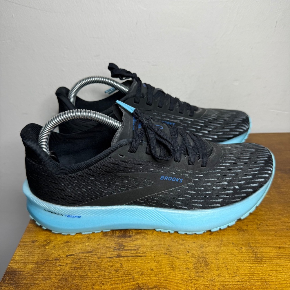 Brooks Hyperion Tempo 1 Running Shoes Womens Size 9 Black Blue 1203281B082